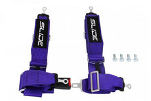 Racing seat belts Slide 4p 3" Purple