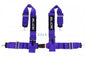 Racing seat belts Slide 4p 3" Purple