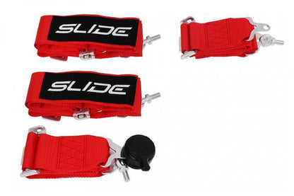 Renn-Sicherheitsgurte Slide Quick 4-Punkt 3" Rot