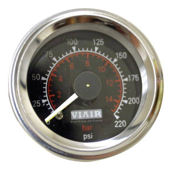 Doppelmanometer VIAIR 2" - SCHWARZ BELEUCHTET