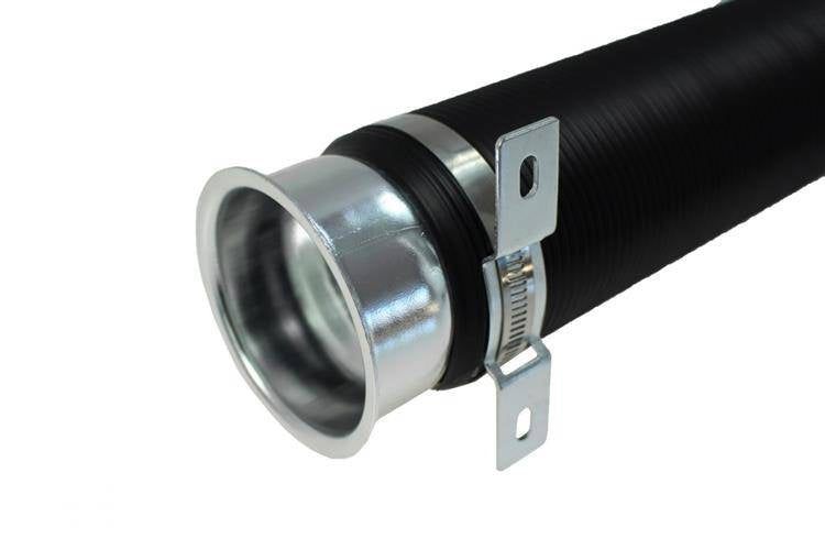 Air Intake Hose Power+ 77mm Silver