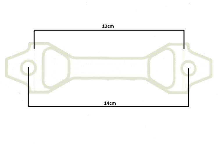 Car Battery Tie Down D1Spec 13cm red