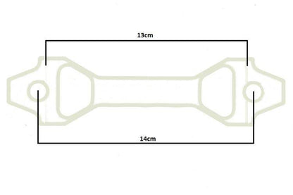 Car Battery Tie Down D1Spec 13cm red