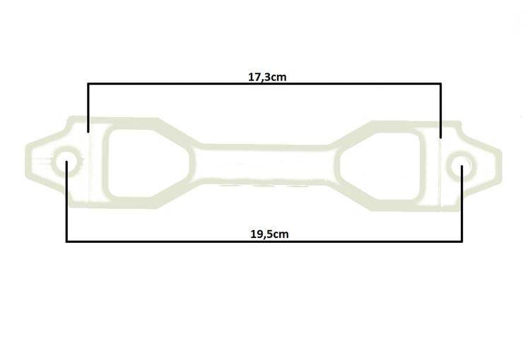 Car Battery Tie Down D1Spec 17cm blue