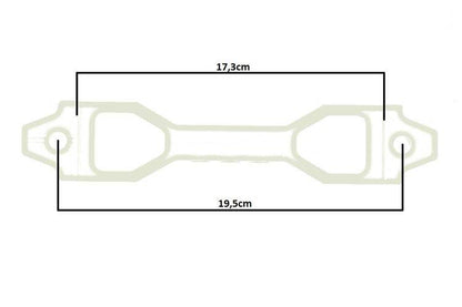 Car Battery Tie Down D1Spec 17cm red