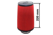 Simota Luftfilter H:220mm DIA:60-77mm JAU-X02101-15 Rot