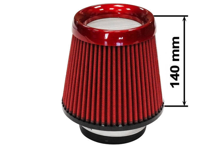 Simota Luftfilter H:130mm DIA:80-89mm JAU-X02105-05 Rot