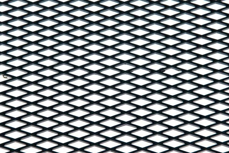 ABS mesh grill Diamond Black 120x40cm 12x7mm