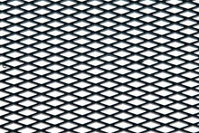 ABS mesh grill Diamond Black 120x40cm 12x7mm