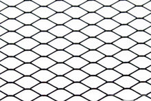 ALU mesh grill Diamond Black 120x40cm 12x7mm