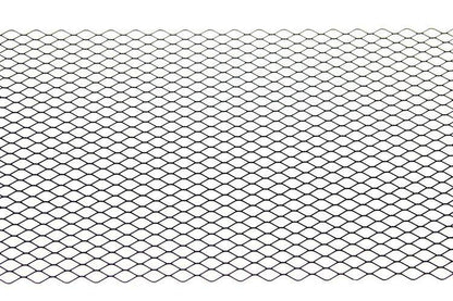 ALU mesh grill Diamond Black 120x40cm 12x7mm