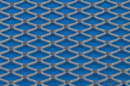 ALU mesh grill Diamond Silver 120x20cm 12x7mm