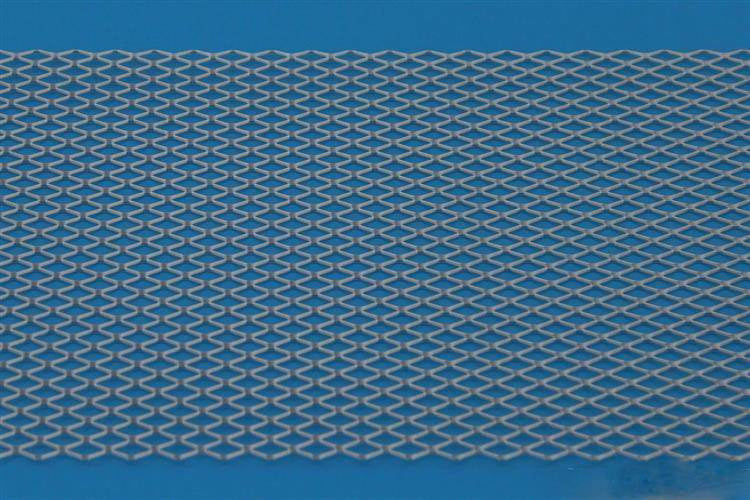 ALU mesh grill Diamond Silver 120x20cm 12x7mm