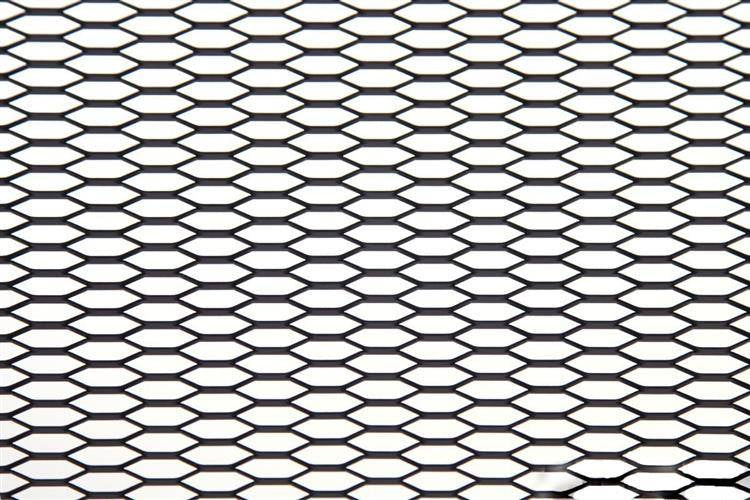ALU mesh grill Honey Comb Black 120x20cm 21x6mm