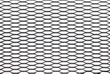 ALU mesh grill Honey Comb Black 120x20cm 21x6mm