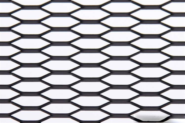 ALU-Maschengitter Wabenmuster Schwarz 120x40cm 21x6mm
