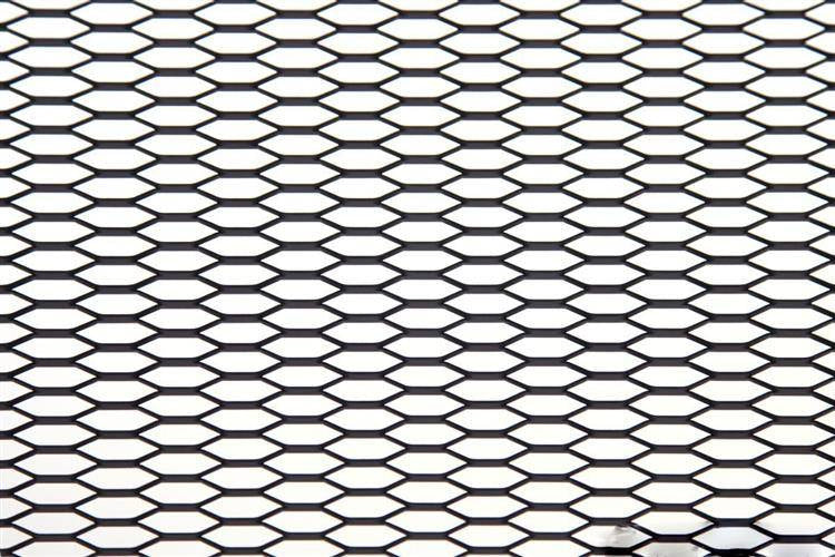 ALU-Maschengitter Wabenmuster Schwarz 120x40cm 21x6mm