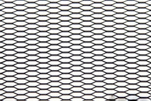 ALU mesh grill Honey Comb Black 120x40cm 21x6mm