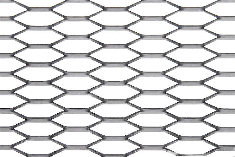 ALU-Maschengitter Wabendesign Silber 120x20cm 21x6mm