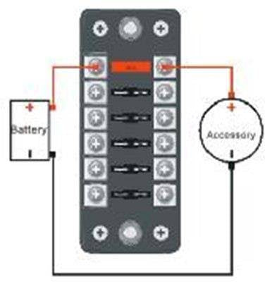Fuse box 6 way - Type A