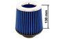 Simota Luftfilter H:130mm DIA:80-89mm JAU-X02203-05 Blau