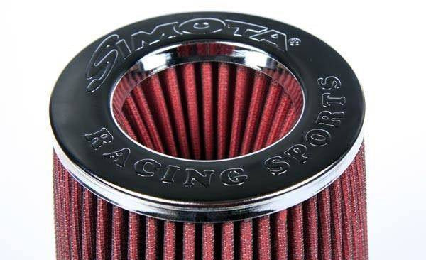 Simota Air Filter H:220mm DIA:60-77mm JAUWS-022A Red