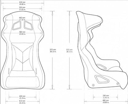 Racing Seat Bimarco Matrix Velvet Blue-Black HANS FIA