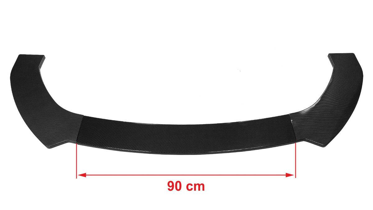 Universeller Frontstoßstangen-Splitter 3 Stück. Carbon Look