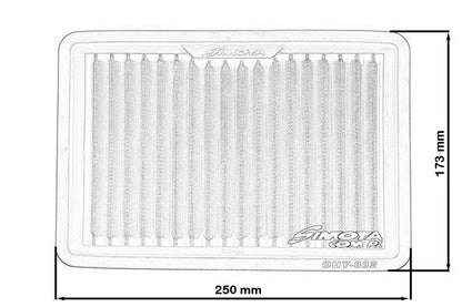 Simota Panel Filter OHY002 250x173mm
