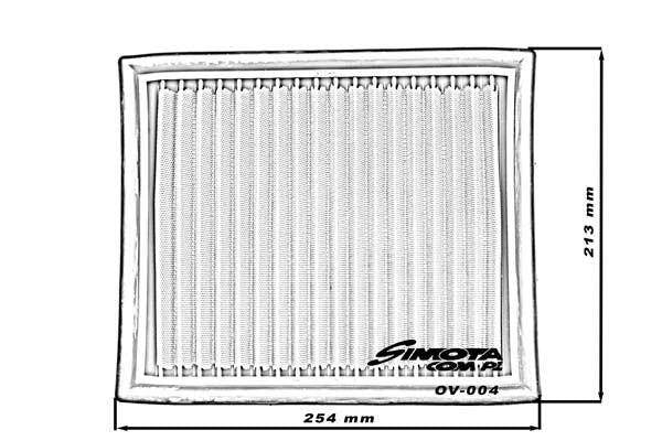 Simota Panel Filter OV004 254x213mm