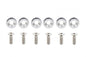 Decorative screws M8x1.25 15mm D1 Silver