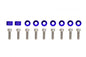 Decorative screws M8x1.25 25mm JDM Blue