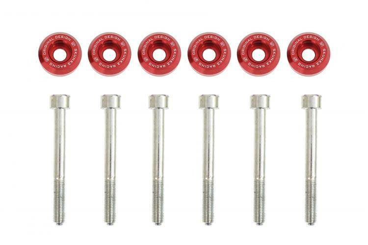 Lower Rear Control Arms Washers Civic Red