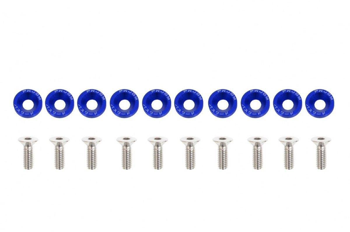 Decorative screws M6x1.0 15mm JDM Blue