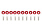 Decorative screws M6x1.0 15mm JDM Red