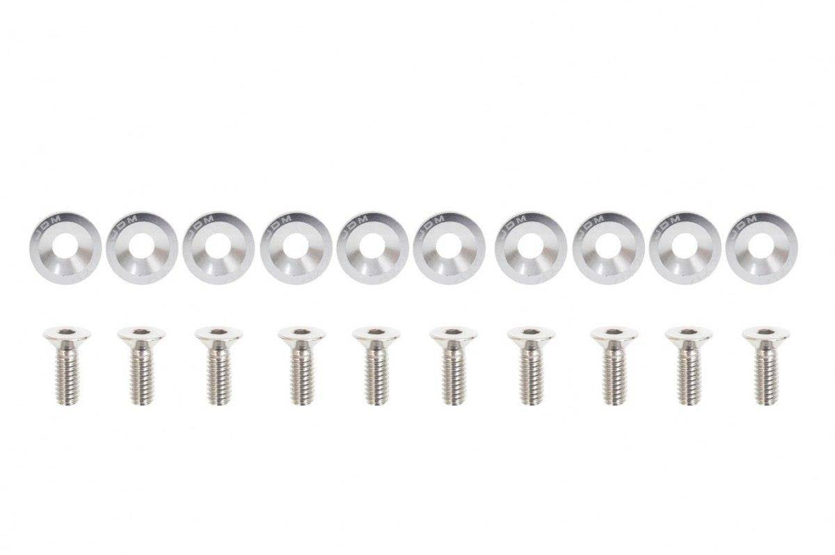 Decorative screws M6x1.0 15mm JDM Silver