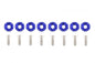 Decorative screws M6x1.0 15mm D1 Blue