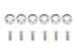 Decorative screws M8x1.25 15mm JDM Silver