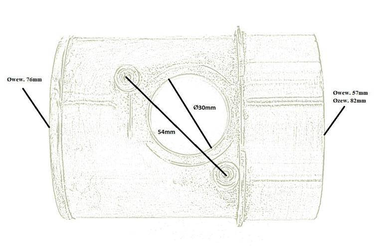 MAF adapter Pipe 80mm Subaru Impreza WRX