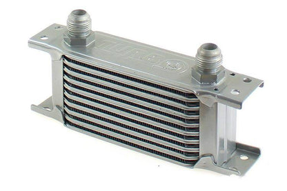 TurboWorks Ölkühler Slim Line 10-reihig 140x75x50 AN10 Silber