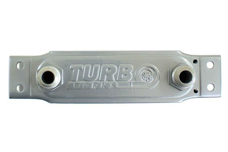 TurboWorks Ölkühler Slim Line 10-reihig 140x75x50 AN10 Silber