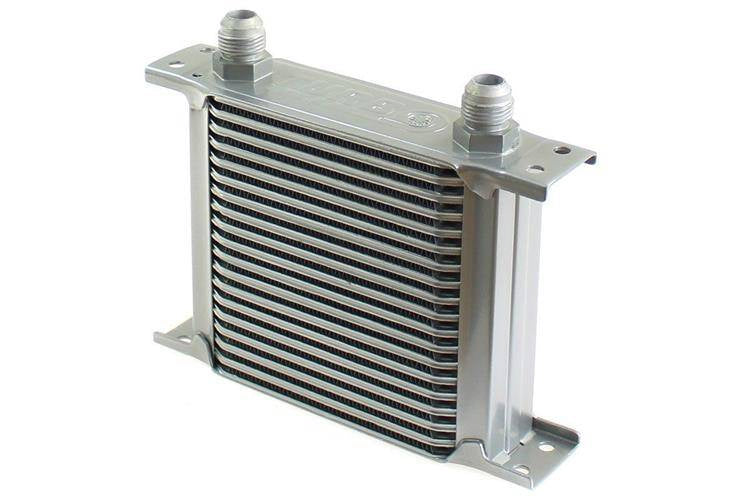 TurboWorks Ölkühler Slim Line 19-reihig 140x150x50 AN8 Silber