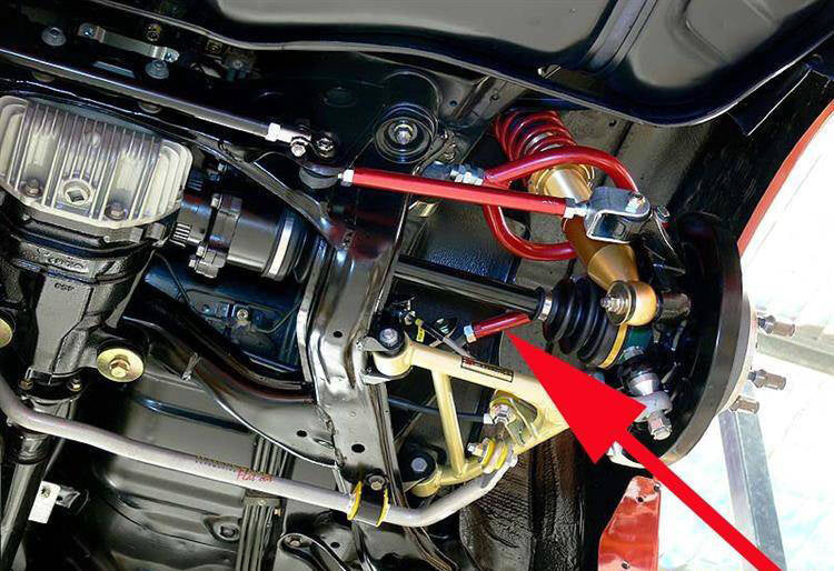 Querlenker Nissan 200SX S13 S14 hinten kurz rot