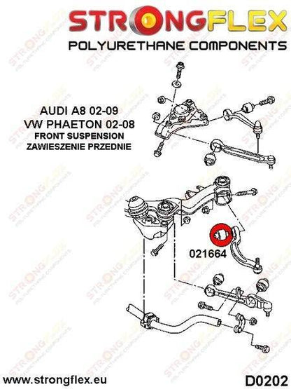 Hinteres Lager der vorderen Strebe