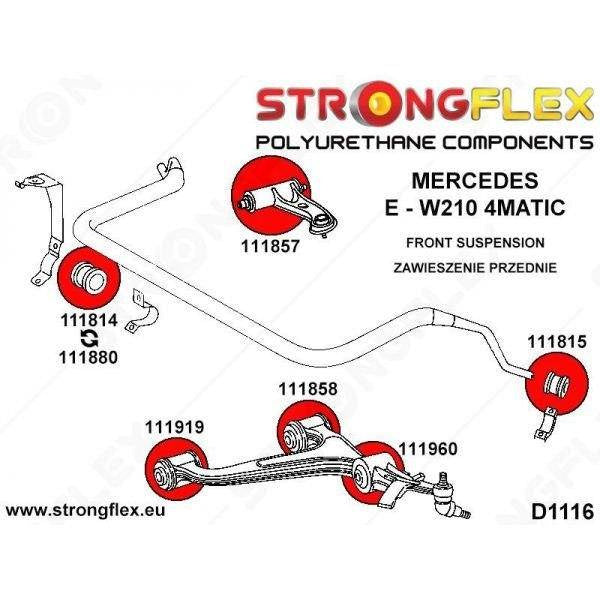 Front lower arm - front / rear bush SPORT