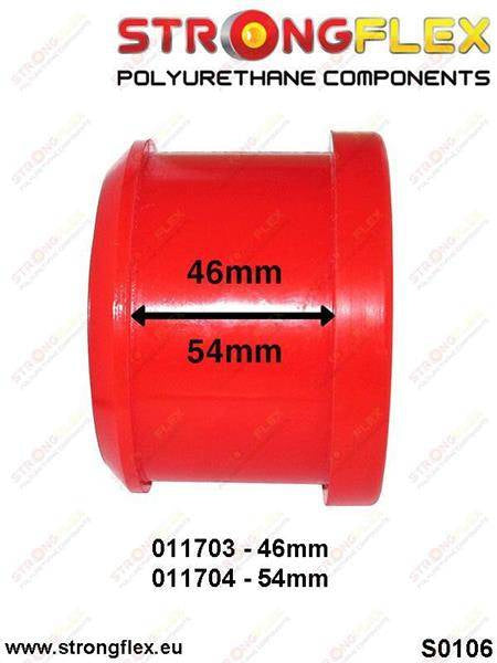 Hinteres Lager des vorderen unteren Querlenkers 54 mm