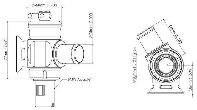 Turbosmart Blow Off BMW 135I 335I Z4 N54 Dual-Port-Kit