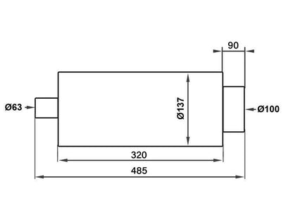 Auspuff ProRacing 63,5mm MT07