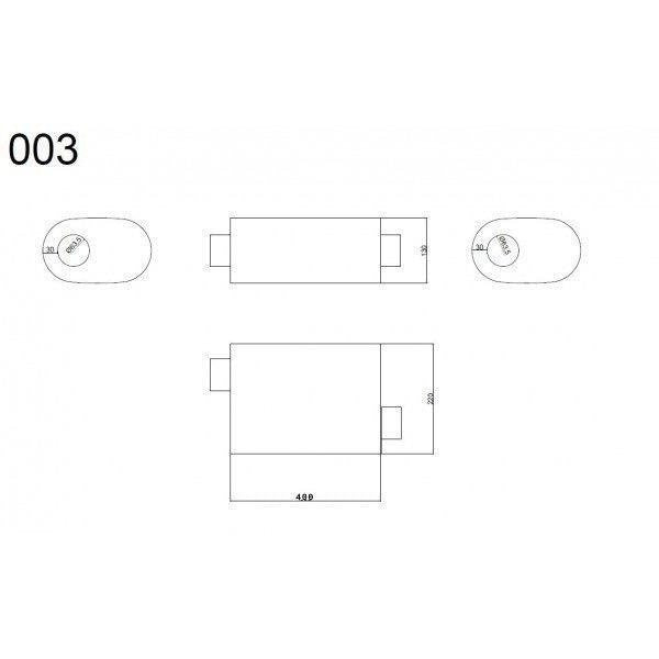 Mittelschalldämpfer 63mm RM