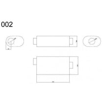 Center Muffler 70mm RM